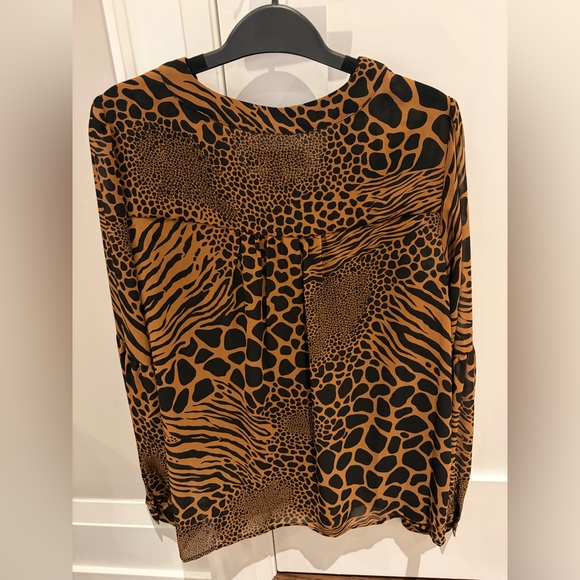 Michael Kors Animal Print Blouse - Picture 3 of 8